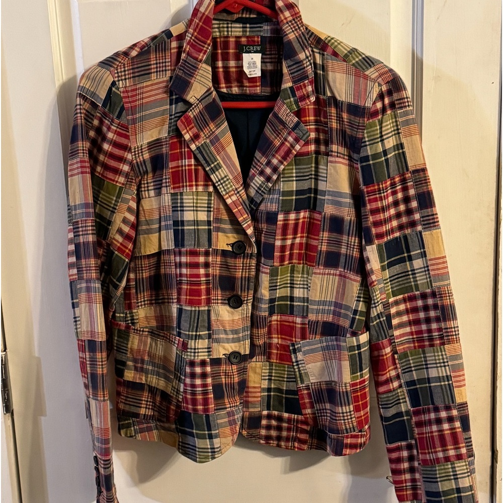 Vintage J Crew Madras jacket